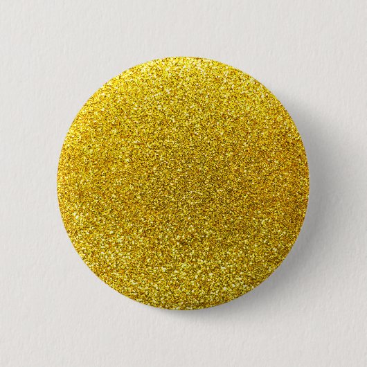 Neongele glitter ronde button 5,7 cm (Voorkant)