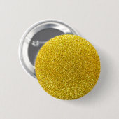 Neongele glitter ronde button 5,7 cm (Voorkant /achterkant)