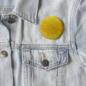 Neongele glitter ronde button 5,7 cm (In situ)