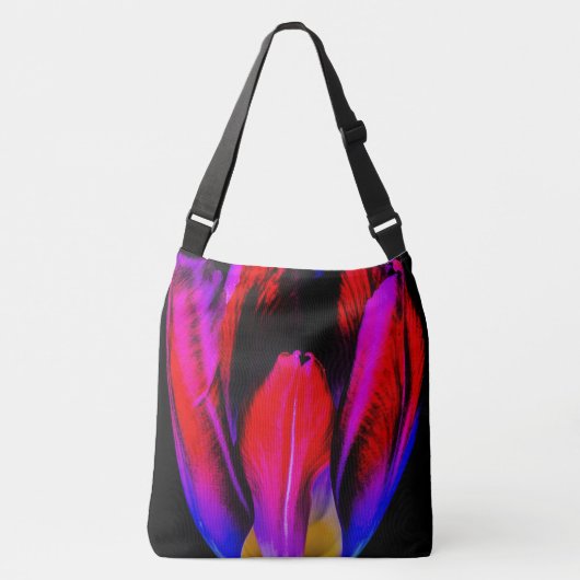 neongloeitulp crossbody tas (Voorkant)