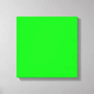 neongroen scherm, helder, effen kleuren koel canvas afdruk