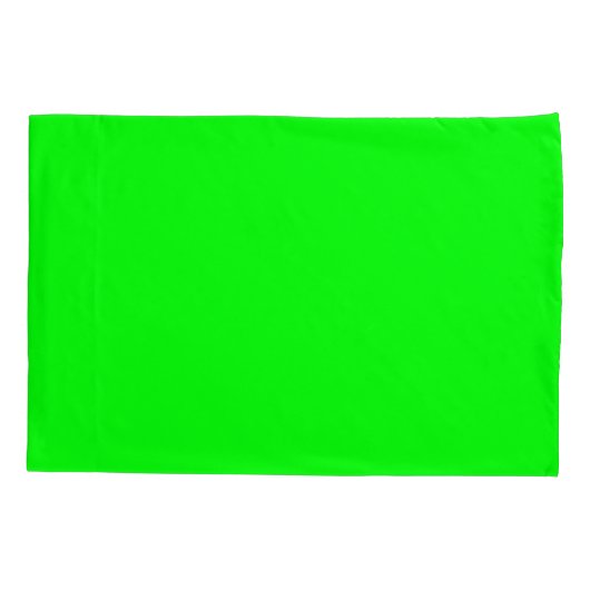 neongroen scherm, heldere, solide kleuren, koel kussensloop (Achterkant-Links)