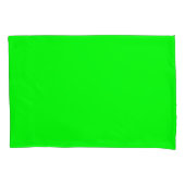 neongroen scherm, heldere, solide kleuren, koel kussensloop (Voorkant-Links)
