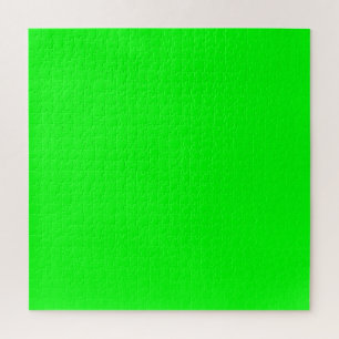 neongroen scherm, heldere, solide kleuren, koel legpuzzel