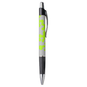 neongroen slijm grijs plezier pen