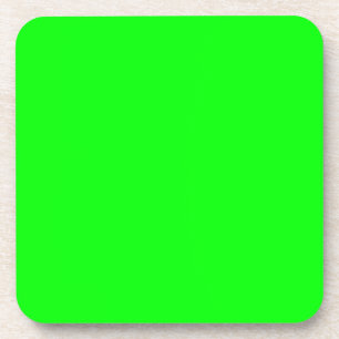 Neongroene hex 00 FF00 Onderzetter