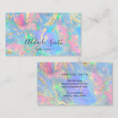 neonkleuren gemstone opal visitekaartje (Voorkant / Achterkant)
