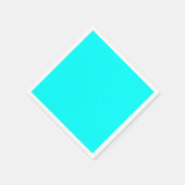 Neonlichtblauwe hexadecimale code 00ffff servet (Hoek)