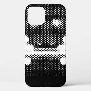 Neonlichten en een naadloos geometrisch patroon iPhone 12 hoesje