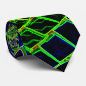 Neonpatroon Stropdas (Opgerold)