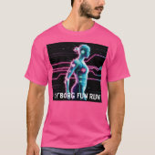 NeonPulse Cyborg Fun Run T-shirt (Voorkant)