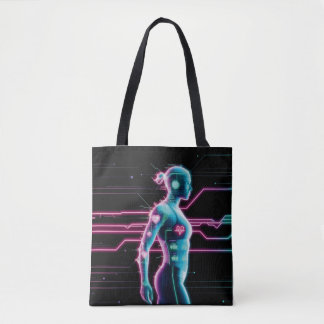 NeonPulse Cyborg Run-Tas Draagtas