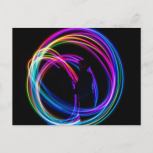 neonregenboogcirkel briefkaart