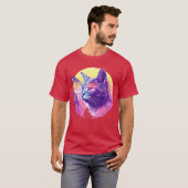 Neonropical 80s Cat friends T-shirt (Voorkant volledig)