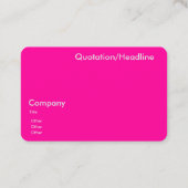 neonroze - minimalistisch visitekaartje (Achterkant)