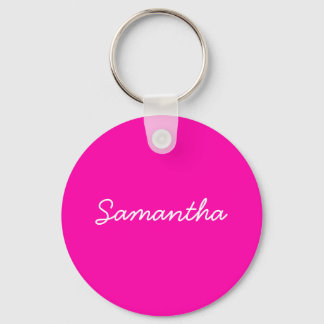 neonroze mode monogram sleutelhanger