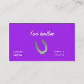 neonroze paard visitekaartje (Achterkant)