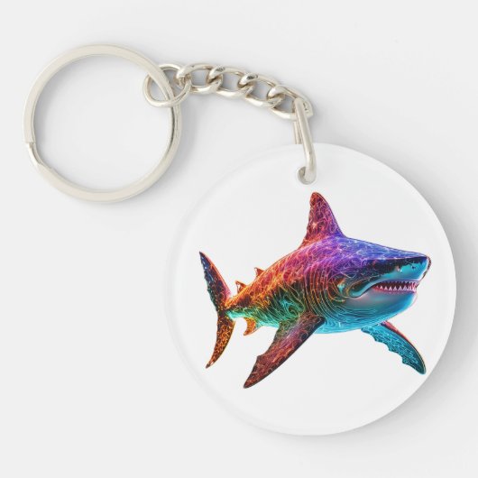 neonspectrumhaai sleutelhanger (Voorkant)