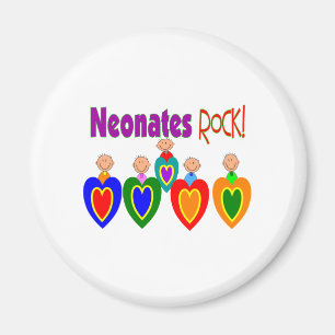 Neontale zuster Gifts "Neonates ROCK" Magneet