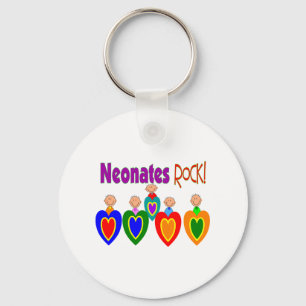 Neontale zuster Gifts "Neonates ROCK" Sleutelhanger