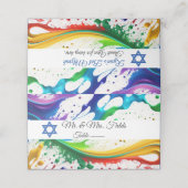 Neonverfspatten, Bat Mitzvah Ster van David (Buitenkant ongevouwen)