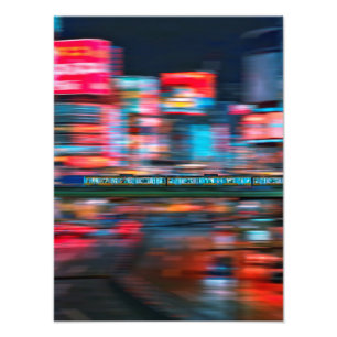 Neonverlichting van Kabukicho Photo Print (M) Foto Afdruk