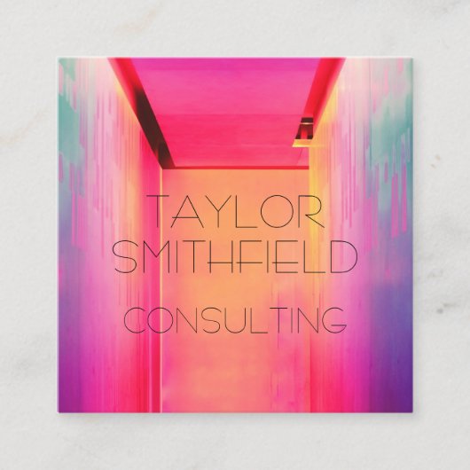 neonverlichting visitekaartje (Voorkant)