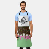 Neopolitan Ice Cream gepersonaliseerd Schort (Gedragen)