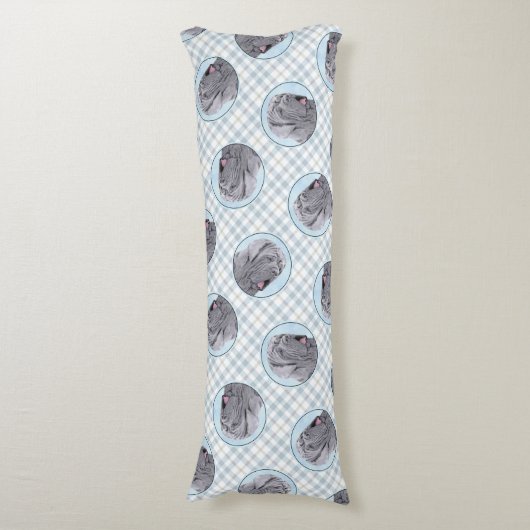 Neopolitan Mastiff Schilderen Grijs Originele Hond Lichaamskussen