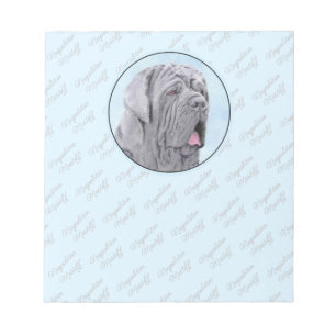Neopolitan Mastiff-schildering - Oorspronkelijke s Notitieblok