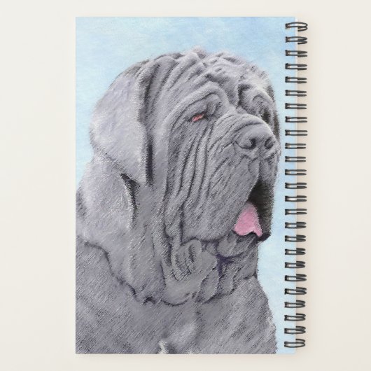 Neopolitan Mastiff-schildering - Oorspronkelijke s Planner (Achterkant)