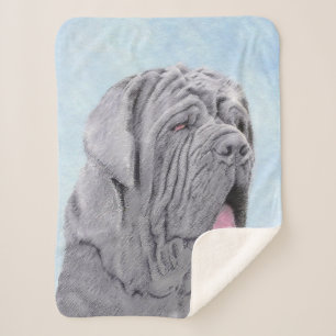 Neopolitan Mastiff-schildering - Oorspronkelijke s Sherpa Deken
