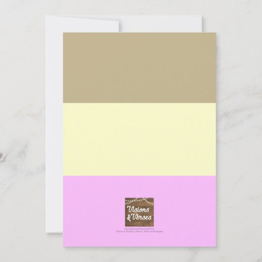 Neopolitan Stripe Ice Cream Sundae Verjaardag Kaart (Achterkant)