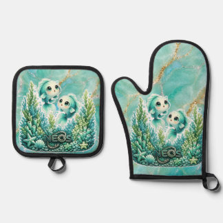Neos Kawaii Dierenriem Vissen Ovenwant & Pannenlap Set