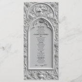 Nep 3D-steeneffect Rococo-bas-reliëf plat menu (Voorkant)