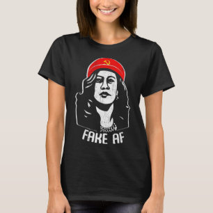 Nep AF Kamala Harris Communisme Verkiezing Humor M T-shirt