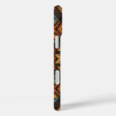 Nep Azteekse houtnerf Case-Mate iPhone Case (Achterkant / Rechts)