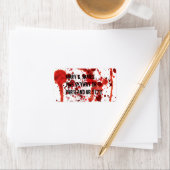 Nep-bloed Spletters Etiket (Insitu)