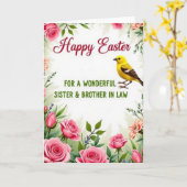 Nep bloem lente kaart (Gele Bloem)