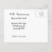 Nep bont en diamanten feestuitnodiging uitnodiging briefkaart (Achterkant)