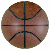 Nep bruin leer modern monogram basketbal (Rechts)