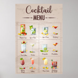 Nep-drank menu poster