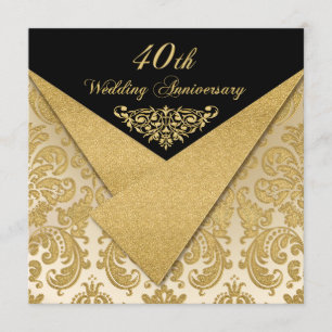 NEP Flaps Damast 40th Anniversary Uitnodiging