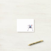 Nep garen skietende konijn winter humor post-it® notes (Op bureau)