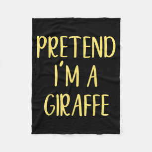 Nep Giraffe Kostuum Halloween Eenvoudig Grappig Fleece Deken