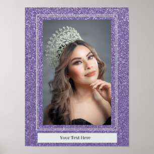Nep Glitter Persoonlijke Portret Poster