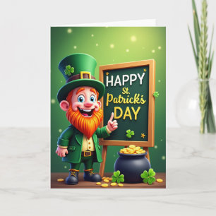 Nep Gold Kabouter Gelukkige Dag Kaart
