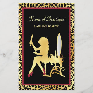 NEP Gold Luipaard Haar Boutique Grand Opening Flyer