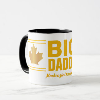 Nep Gold Maple Leaf Big Daddy op WIT Mok