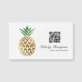 Nep goud folie ananas QR-code (Voorkant)